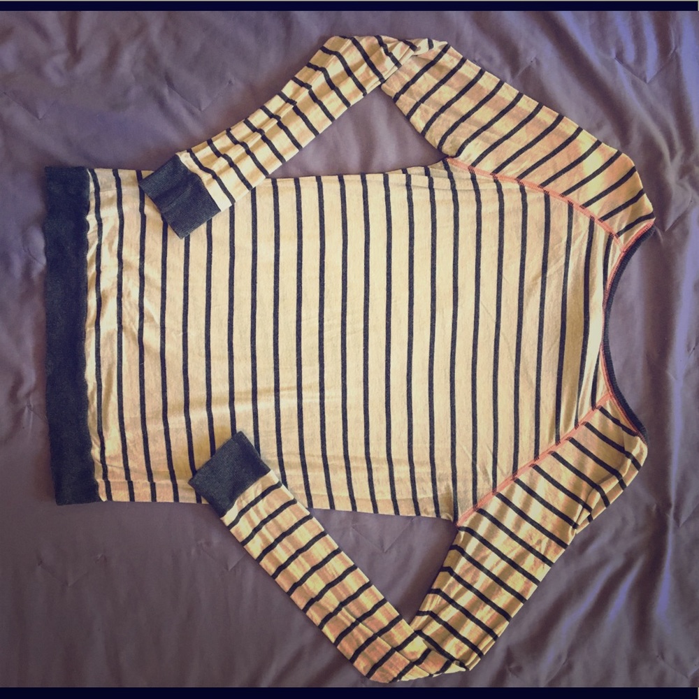 Striped, long sleeve tee!